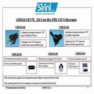 Kit for Cam-Box PDE UIS Volkswagen